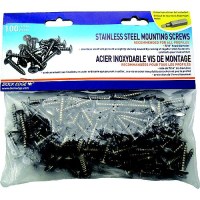 Dock Edge Stainless Steel Mounting Screws And Robertson Driver Bit (100/Pk) - De1006F - 686-1006F Superseded By: 686-De1006Ff1