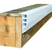 Dock Edge 1104F Full Face Profile Dock Bumper, 8', White, 3/Pk - De1104F - 686-1104Ff1