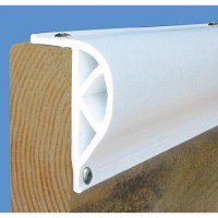 Dock Edge De1210F Prodock Commercial Grade Heavy Slant P Profile, White, 8', 3/Pk - De1210F - 686-De1210Ff1