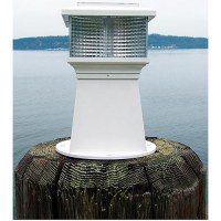 Dock Edge Solar Rechargeable Piling Light With Replaceable Battery - De96264F - 686-96264Ff1