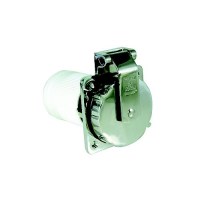 Marinco 6371El-B 50A/125V Stainless Steel Power Inlet W/Rear Safety Enclosure - 6371El-B - 69-6371Elbf1