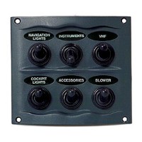 Marinco Waterproof Switch Panel - 900-6Wp - 969-9006Wpf1