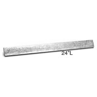 1/2 X 2 X 24 Zinc Plate - Zp10 - 70-Zp10F1