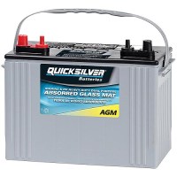 Quicksilver Qs8A27M Agm Marine Deep Cycle Battery, Group 27 - 8A27M - 711-Qs8A27Mf1