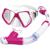 Aqua Leisure Dpc17864S4 Gemini Adult Dive Combo Set, Pink/White - Dpc17864S4 - 744-Dpc17864S4 Superseded By: 744-Wcc17864S4F1