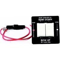 Insta Trim 12725 Rocker Switch Control W/Black Switch Plate - 12725 - 754-12725F1