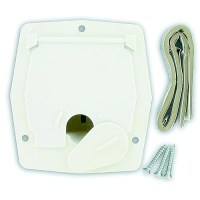 Valterra Cable Hatch, Small Square, White - A10-2143Vp - 800-A102143Vpf1