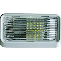 Valterra Dg71254Vp Incandescent Surface Mount Porchlight W/O Switch, Rectangular, White W/Clear Lens - Dg71254Vp - 800-Dg71254Vpf1