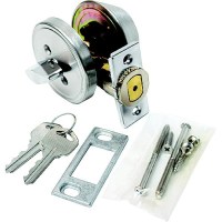 Valterra L32Cs3008 Stainless Steel 3 Way Universal Single Cylinder Rv Lock Unlock Deadbolt - L32Cs3008 - 800-32Cs3008F1