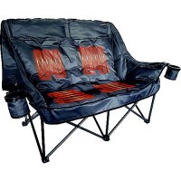 Lippert 2024043335 Big Bear Heated Folding Loveseat- Dark Grey - 2024043335 - 804-2024043335F1