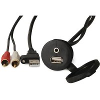 Fusion 0101238100 Panel Mount Usb/3.5Mm Aux Connector - 010-12381-00 - 830-0101238100F1