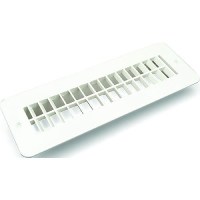 B&B Molders 94256 Floor Register, W/O Damper, Polar White - 94256 - 865-94256F1