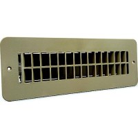 B&B Molders 94260 Floor Register, W/ Damper, Tan - 94260 - 865-94260F1