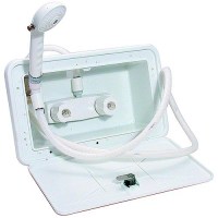 Valterra Phoenix Rv Camping Exterior Outdoor Shower With Hatch & Hose - Pf266201 - 800-Pf266201F1