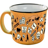 Jr Products Camp Casual Cc004T Mug, Tangerine Trip - Cc-004T - 342-Cc004Tf1