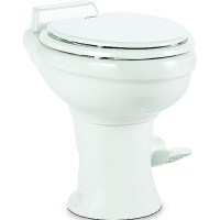 Dometic 320 Series Standard Height Toilet W/O Sprayer, White - 9108781896 - 951-9108781896F1