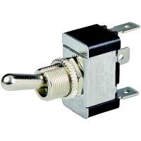 Bep 1002001 Chrome Plated Toggle Switch, On-Off-On, Spdt, 1/4