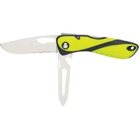 Wichard Offshore Knife W/Shackle Key/Spike, Fluorescent/Black - 10122 - 905-10122F1
