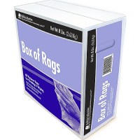 Buffalo Recycled White Flannel Cloth Wipers, 8 Lb. Box - 10209 - 199-10209F1