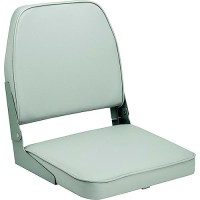 Attwood 98395Gy Low Back Fold Down Fishing Seat, Gray - 98395Gy - 23-98395Gyf1