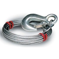 Tie Down Engineering Galvanized Steel 7 X 19 Winch Cable With Galvanized Latch Hook - 59379 - 241-59379F1