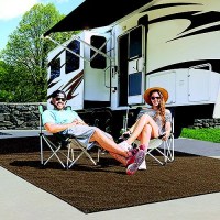 Prest-O-Fit 21182 Surface Mate Patio Rug, 6' X 9', Espresso - 2-1182 - 330-21182F1