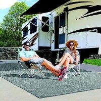 Prest-O-Fit 21184 Surface Mate Patio Rug, 6' X 9', Gray - 2-1184 - 330-21184F1