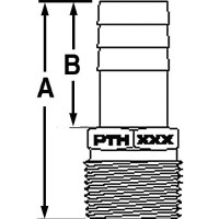 Groco Pth Bronze Standard Flow Pipe-To-Hose Adapter With Npt Thread - Pth-3000 - 34-Pth3000F1