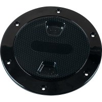 Beckson Screw Out Deck Plate With Standard Trim Ring, Dimple Center - Dp82B - 35-Dp82Bf1