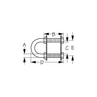 Sea-Dog 0800331 Stainless Bow Eye 3/8
