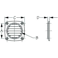 Sea-Dog 3373161 Flush Hose Vent, 3