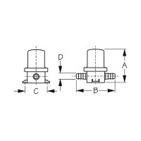 Poly In-Line Strainer, 3/4