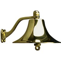 Seadog Cast Polished Brass Bell | #6 Fastener - 455720 - 354-455720F1