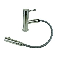 Scandvik 74122 Nordic Pull-Out Galley Mixer, Brushed Stainless Steel - 74122 - 390-74122F1