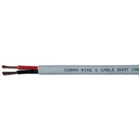 Cobra Wire B7G16B21100Ft Bare Copper Duplex Wire, 16/2, 100', Gray - B7G16B21100Ft - 446-B7G16B21100Ftf1