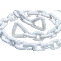 Seachoice White Pvc Coated Galvanized Anchor Lead Chain 3/8