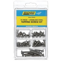 Seachoice Stainless Steel Tapping Screw Kit - 72 Piece - Rp-Kp5575Sc - 50-59424F1