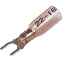 Seachoice 64034 3-To-1 Heat Shrink Spade Terminal - 22-18 Ga., #10 Stud, 25/Bag - 64034 - 50-64034F1