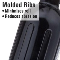 Seachoice 79051 Twin Eye Ribbed Fender, Black, 5.5 X 20