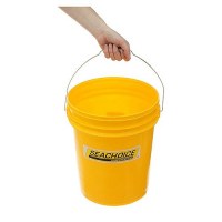 Seachoice 90120 5-Gallon Utility Bucket With Handle, Yellow - 50-90120 - 50-90120F1