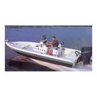 Carver 71218S11 V-Hull Center Console Shallow Draft Fishing, 18'6, Sun-Dura® Mist Gray O/B W/Tie Down Kit - 71218S11 - 500-71218S11F1