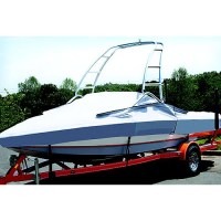 Tst-19 W/ Tower Boat Cover 7 Oz. Mist Gray Sun-Dura - 74519S11 - 500-74519S11F1