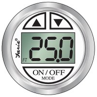 Faria Digital Depth Sounder, Chesapeake Ss White W/In-Hull Transducer - F13851 - 678-13851F1