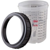 Paint Prep System Cups & Collar Std (2/Bx) - 16001 - 71-16001F1