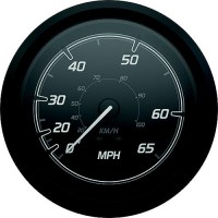 Quicksilver 8M6020100 Speedometer (65Mph), Black/Matte Black - 8M6020100 - 710-79-8M6020100F1