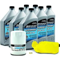 Quicksilver 8M0081913 4-Stroke Outboard Oil Change Kit, 5-Liter - 8M0081913 - 710-8M0081913F1