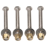 Seastar Jack Plate Mounting Bolt Kit (Includes 4 Each Stainless Steel Bolts, Brass Nylock Nuts And Washers) - Dk6145 - 861-Dk6145F1