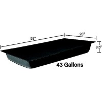 Ameri-Kart Ht176Bh001Ds Holding Tank, 43 Gal., End Discharge - Ht176Bh001Ds - 992-Ht176Bh001Dsf1